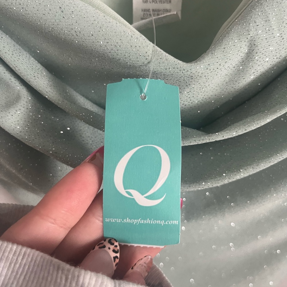 January 7 Strapless Mint Dress - Picture 5 of 6
